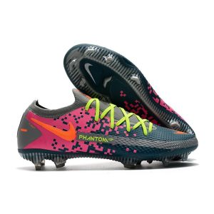 Nike Phantom Gt Elite Fg Šedá Modrý Růžový